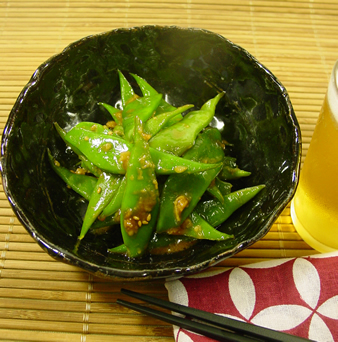 さやいんげんのピリ辛みそ炒め さやいんげんのピリ辛みそ炒め